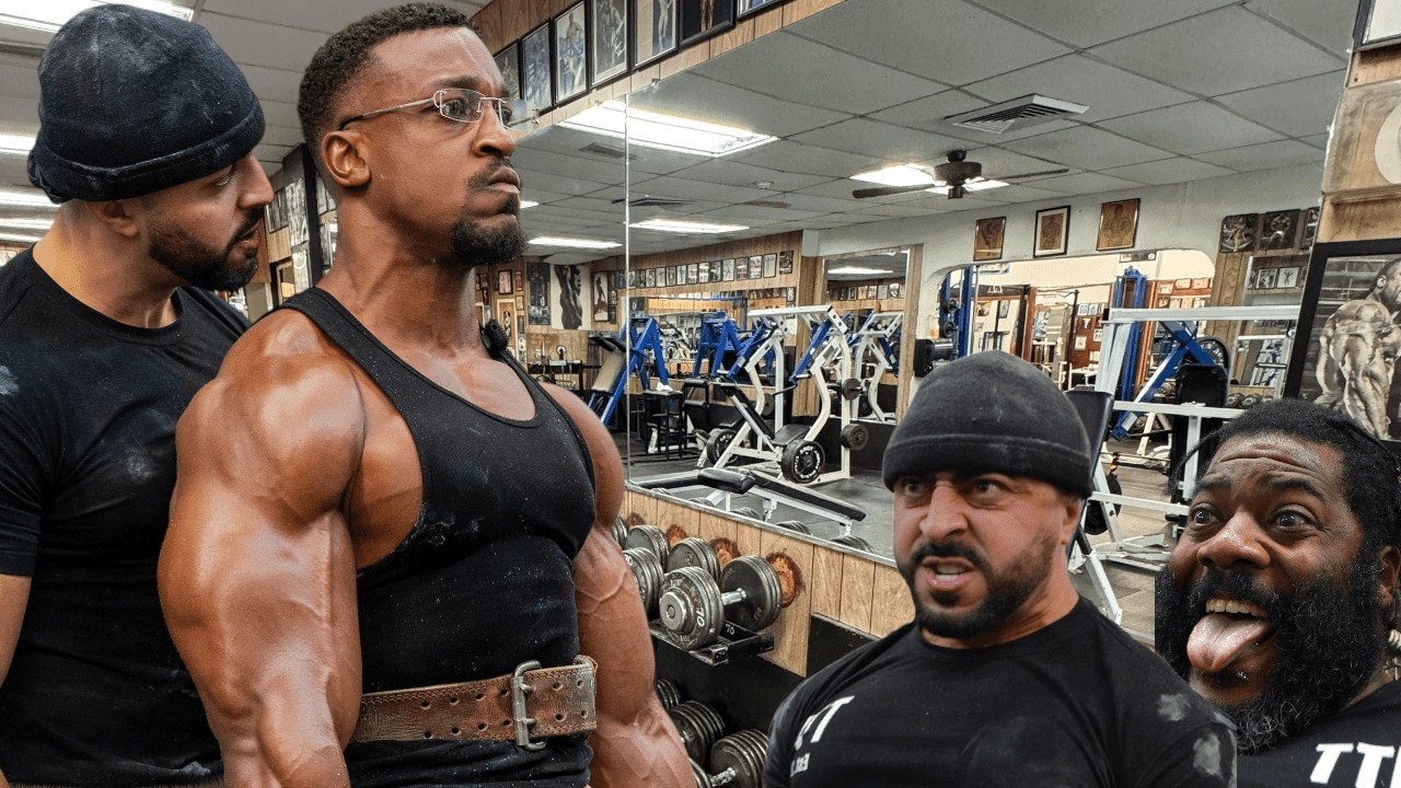 Ashton Hall training with his brotherhood